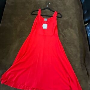 Vibrant Red Sleeveless Dress